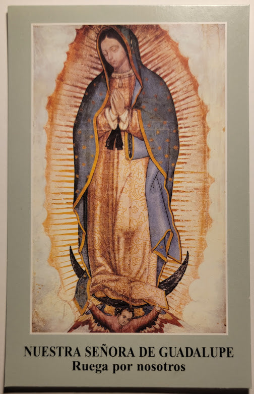 Free Prayer Card with $25 purchase Gratis Estampa Oracion Virgen De Guadalupe con $25 compra