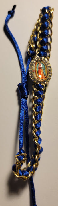 Blue Bracelet Pulsera Azul Virgen de Guadalupe